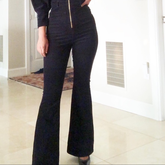 We Wore What corduroy puff sleeve jumpsuit - Picture 2 of 4